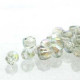True2™ Czech Fire polished faceted glass beads 2mm - Crystal blue rainbow